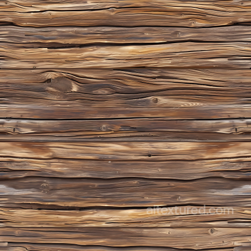 Weathered Rustic Wood Planks PBR Texture with Heavy Grain and Knots seamless Wood PBR texture