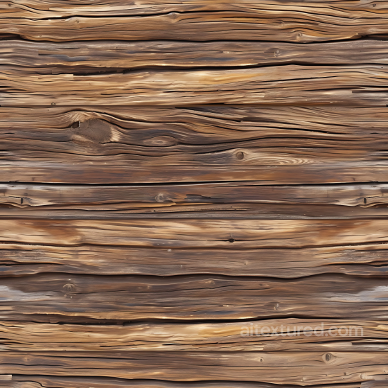 Weathered Rustic Wood Planks PBR Texture with Heavy Grain and Knots Wood texture preview