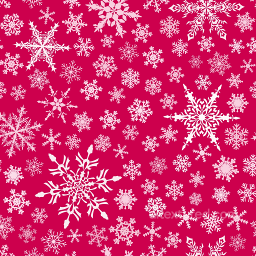 with Pink Background and White Snowflake Pattern seamless Christmas Pink PBR texture