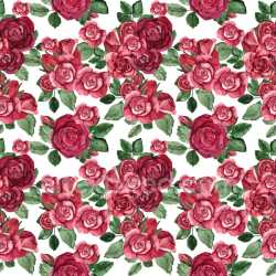 Pattern Bundle - Seamless 3D Pattern PBR Texture with Watercolor Rose Bouquet Motifs texture preview