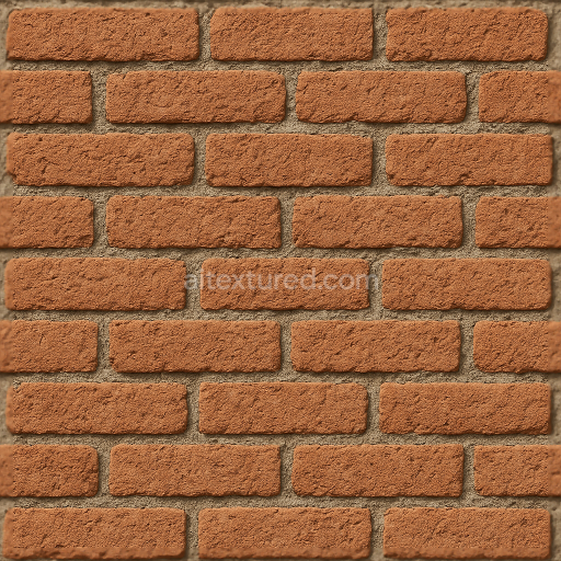 Seamless clay brick 3d texture pbr 8k dry rough surface rustic wall