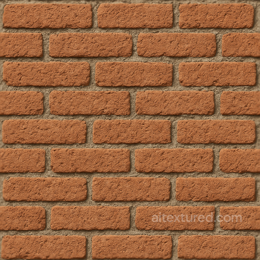 Seamless Clay Brick 3D Texture PBR 8K Dry Rough Surface Rustic Wall seamless Brick PBR texture