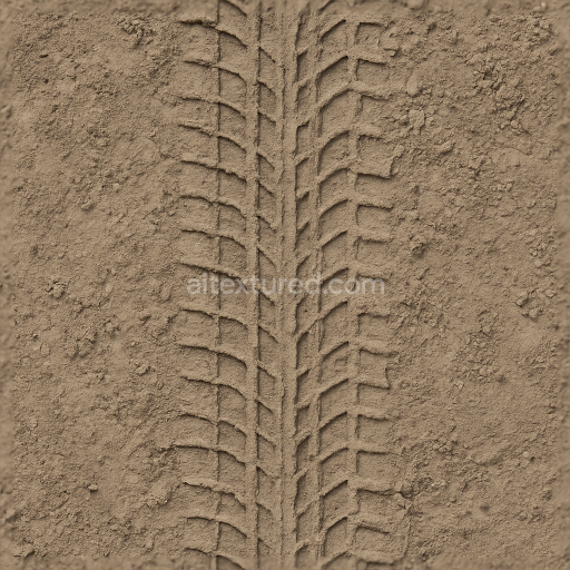 Seamless 3d texture pbr 8k dusty tire print dirt mud mixture tire track texture tire mark closeup