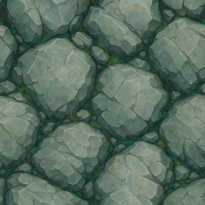 Fantasy Rock seamless PBR texture preview