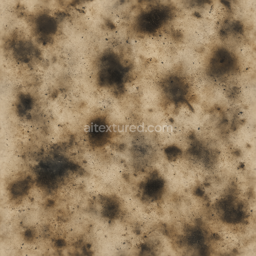 Seamless 3D texture of fire scorch and burn marks on surfaces PBR 8K