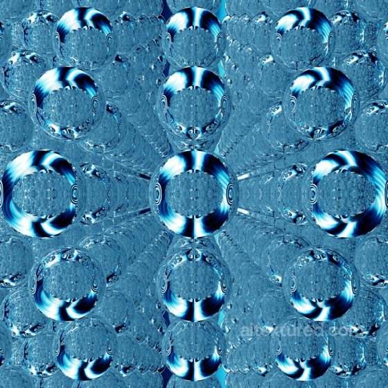 Seamless Blue Glass Bubble 3D PBR Texture Glass texture preview