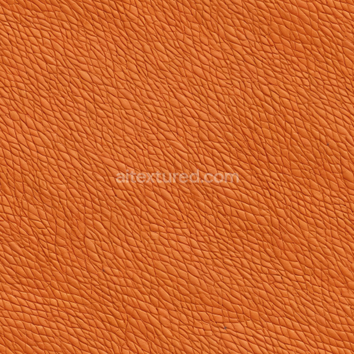 Seamless 3D Pebbled Orange Leather PBR Texture with Rich Grain Detail