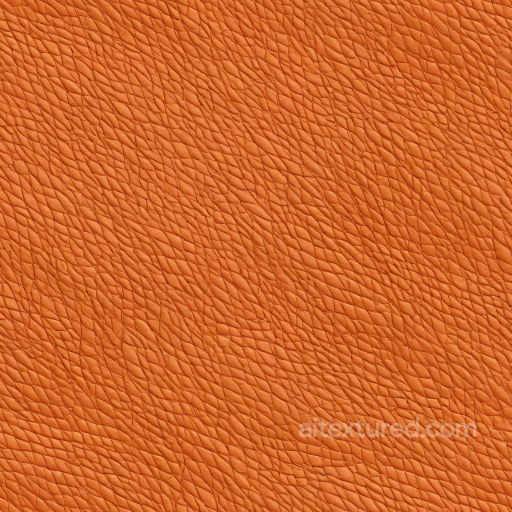 Pebbled Orange Leather PBR Texture with Rich Grain Detail seamless Leather PBR texture