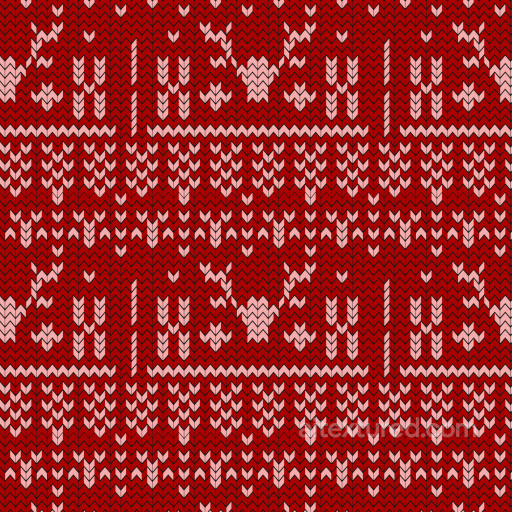 All Christmas Digital paper Texture of Red Knitted Fabric with Christmas Motifs seamless All Christmas Digital paper PBR texture