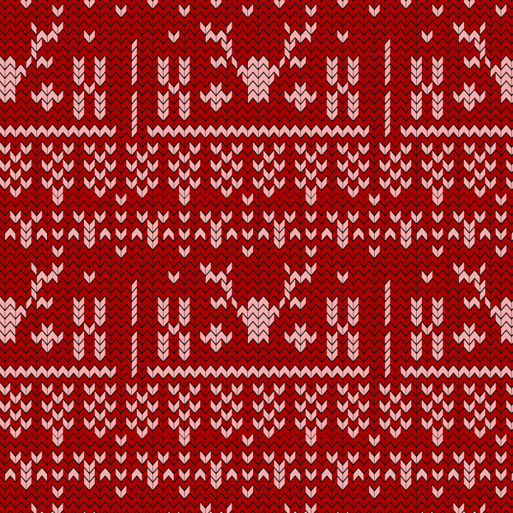 All Christmas Digital paper of Red Knitted Christmas Pattern Fabric seamless PBR texture preview