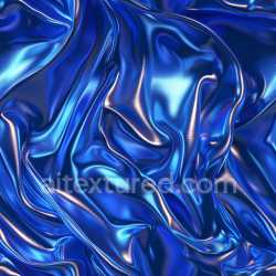 seamless Seamless 3D PBR Texture of Glossy Blue Satin with Smooth Reflective Folds texture 8k free download PBR