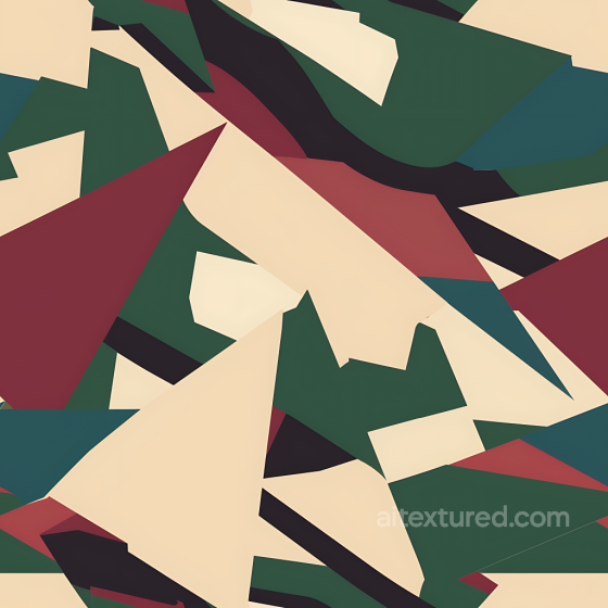 Stylized Geometric Camouflage PBR Texture with Earthy Tones Color Camouflage texture preview