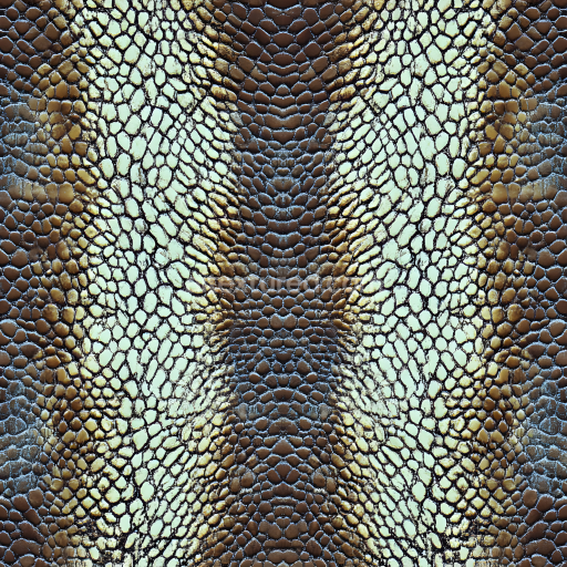 Seamless 3D PBR skin texture with reptilian scale detail and natural color variation