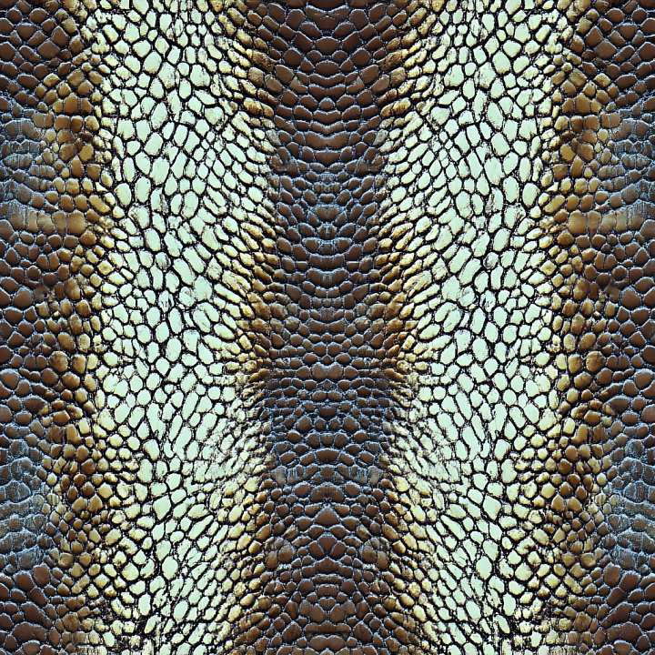 Skin With Reptilian Scale Detail And Natural Color Variation seamless PBR texture preview
