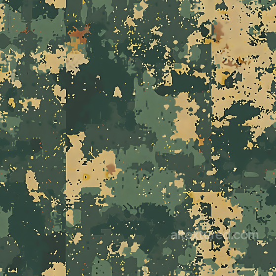 Woodland Digital Camouflage Fabric Texture with Organic Pixel Pattern Color Camouflage texture preview