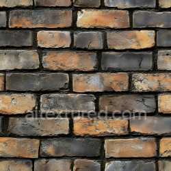 seamless Seamless 3D Cracked and Chipped Brick Wall PBR Texture with Weathered Orange and Gray Hues texture 8k free download PBR