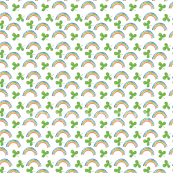 seamless Seamless 3D PBR Watercolor Shamrock and Rainbow Pattern Texture texture 8k free download PBR