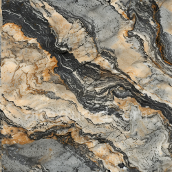 seamless Seamless 3D Marble Stone PBR Texture Featuring Black and Orange Veining Patterns texture 8k free download PBR