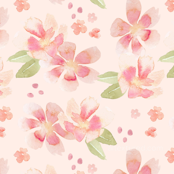 Watercolor Cherry Floral Texture with Soft Pastel Hues Watercolor Cherry texture preview