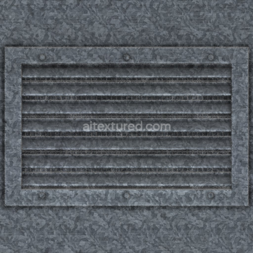 Archviz Grill Metal Substance Designer Vent — Seamless PBR Texture