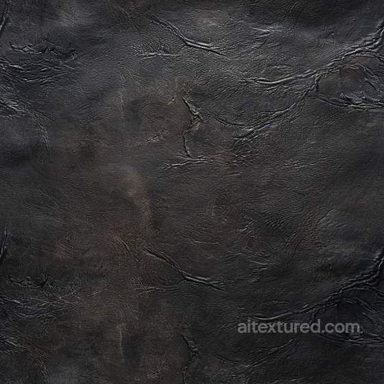 Distressed Black Leather PBR Texture with Natural Wrinkles Leather texture preview