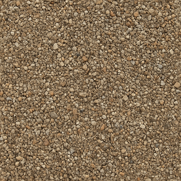Of Gravel Path Surface With Mixed Gravel And Earth Tones seamless PBR texture preview