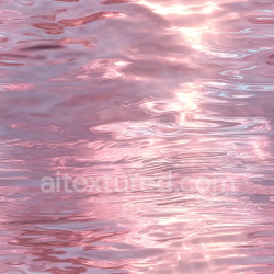 seamless Seamless 3D PBR Pink Reflective Water Surface Texture with Smooth Ripple Waves texture 8k free download PBR