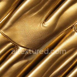 seamless Seamless 3D PBR Gold Pebbled Leather Texture with Detailed Stitching and Smooth Padded Panels texture 8k free download PBR
