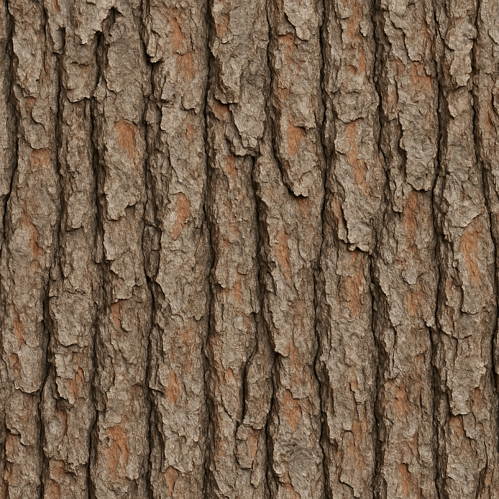 Weathered Pine Bark Wood seamless PBR texture preview