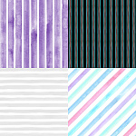 Watercolor Stripes 