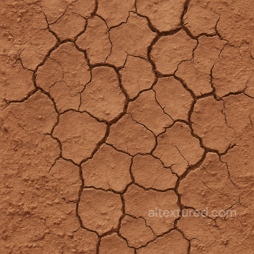 Of Rough Reddish Mud With Mud Cracks And Mud Drying Effects seamless Mud PBR texture