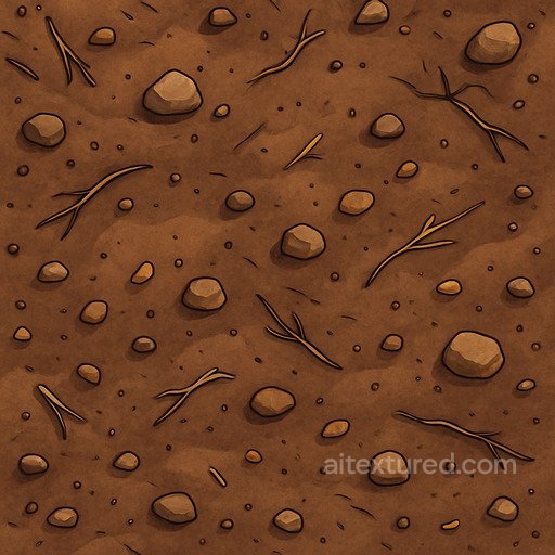 Stylized Soil Seamless Texture seamless Basic-materials PBR texture