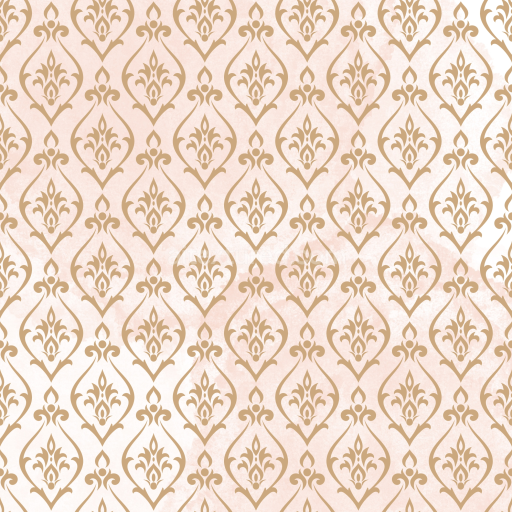 Seamless 3D PBR Retro Paisley Fabric Texture with Beige and Gold Pattern