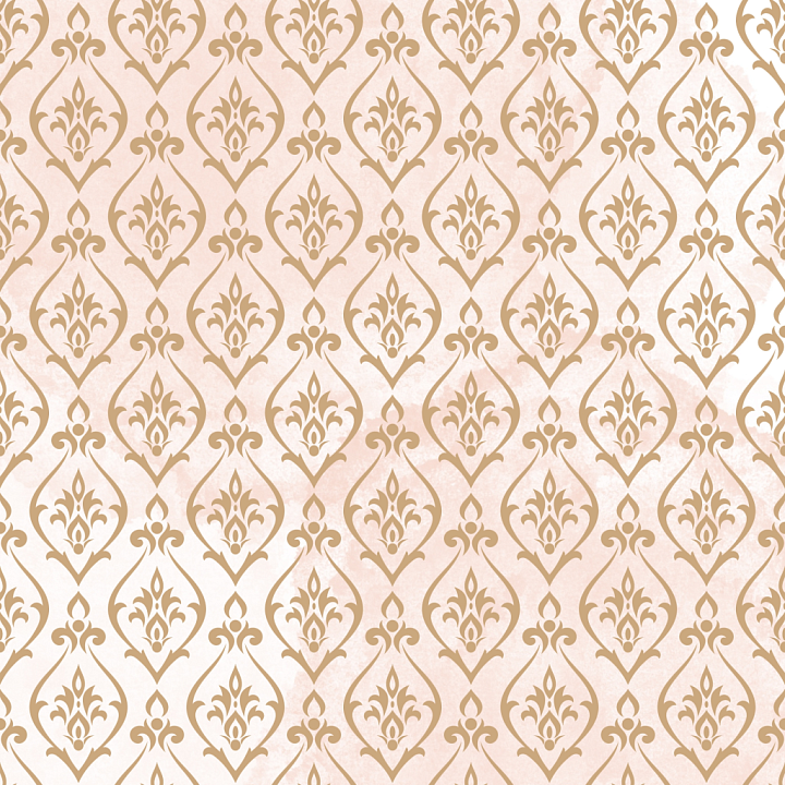 Retro Paisley Fabric with Beige and Gold Pattern seamless PBR texture preview