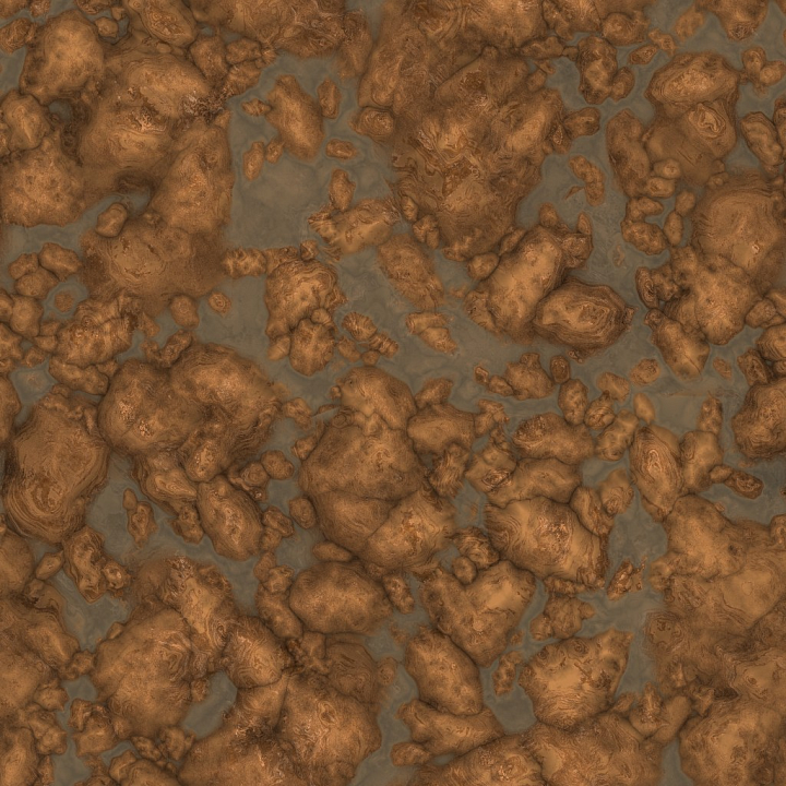 Archviz Dirt Floor Ground Path Rocks Substance seamless PBR texture preview