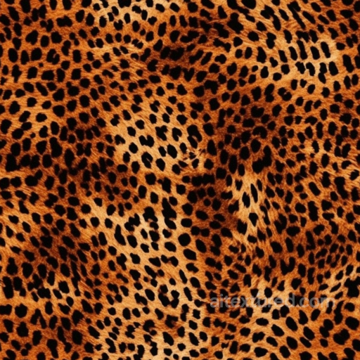 Leopard Print Texture with Realistic Fur Detail and Warm Tones seamless Leopard Print PBR texture