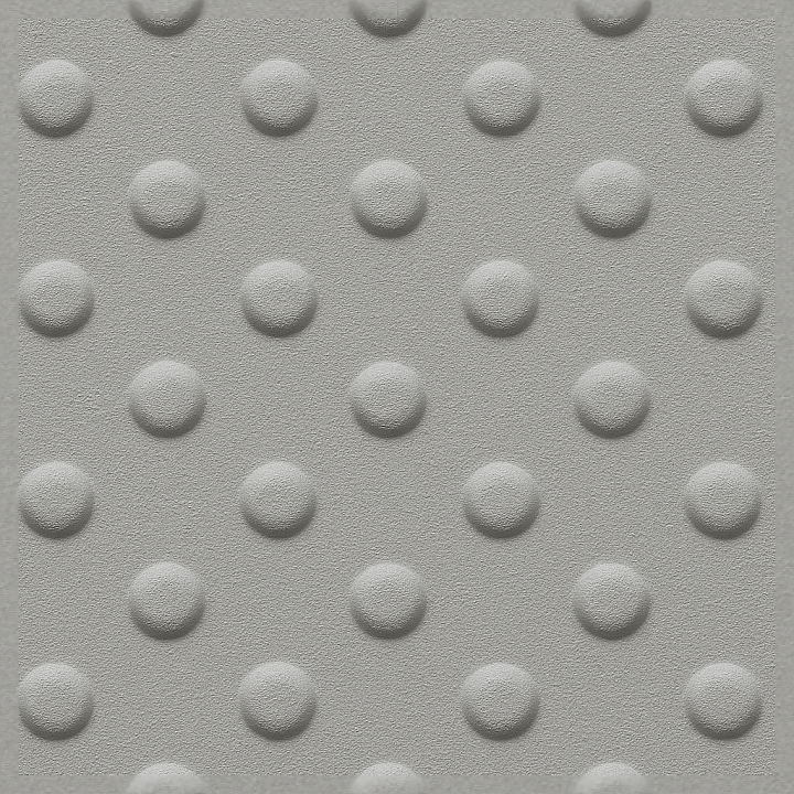 Tactile Plate Dome Pattern On Powder Coated Light Gray Metal Plate seamless PBR texture preview