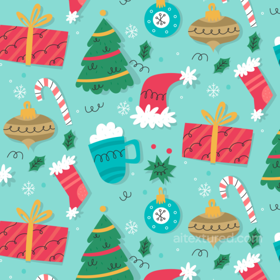 Featuring Colorful Christmas Digital Paper Elements All Christmas Digital paper texture preview