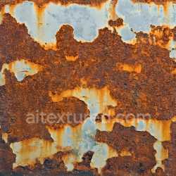 seamless Seamless 3D Rusted Metal PBR Texture with Flaking Blue Paint and Detailed Corrosion texture 8k free download PBR
