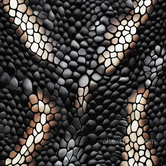 Stylized Reptilian Skin PBR Texture with Detailed Scales and High Contrast Tone Skin texture preview