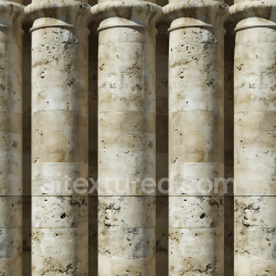 seamless Seamless 3D Weathered Limestone Stone Pillar PBR Texture with Natural Erosion and Surface Detail texture 8k free download PBR