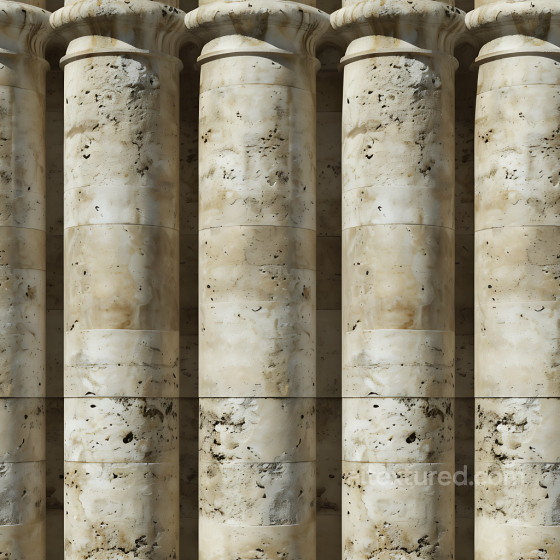 Weathered Limestone Stone Pillar PBR Texture with Natural Erosion and Surface Detail Stone texture preview