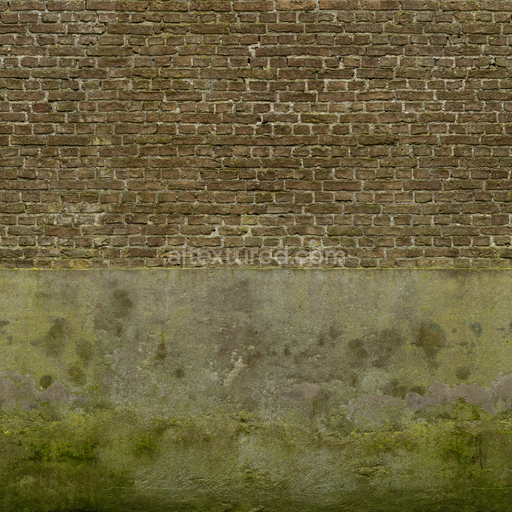 Brick Plaster — Plaster Rough Tunnel Trimsheet Brick — PBR seamless 3D texture