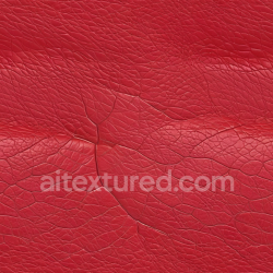 seamless Seamless 3D PBR Texture of Red Cracked Leather with Distinctive Wrinkles and Grain texture 8k free download PBR