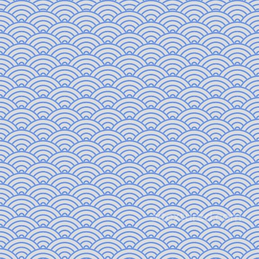 Paper Texture with Japanese Wave Pattern | Free PBR seamless Paper PBR texture