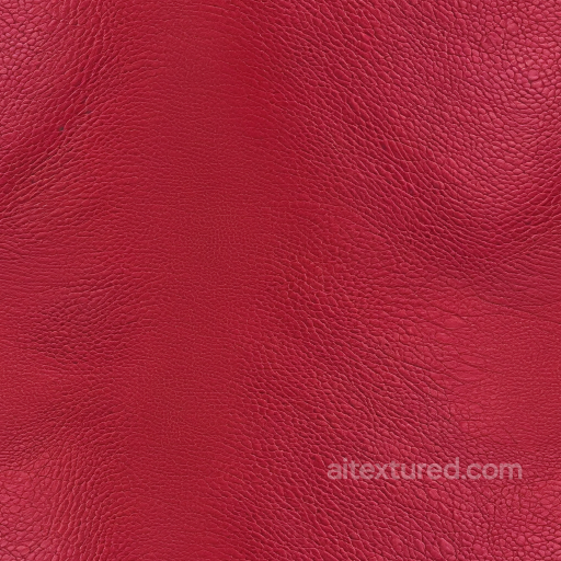 Red Pebbled Grain Leather PBR Texture with Subtle Wrinkles seamless Leather PBR texture