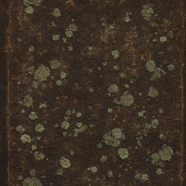 Old Parchment With Cracked Leather And Dusty Shelves For Spooky Books seamless PBR texture preview