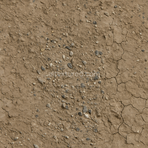 Seamless 3d texture pbr 8k of silty mud with sandy mud and mud with gravel details