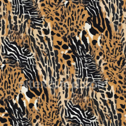 seamless Seamless 3D PBR Leopard Print Fabric Texture with Black and Brown Pattern texture 8k free download PBR