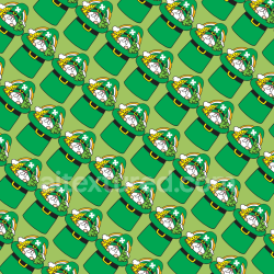 seamless Seamless 3D PBR Texture Featuring Cartoon St Patrick Hats on Green Background texture 8k free download PBR